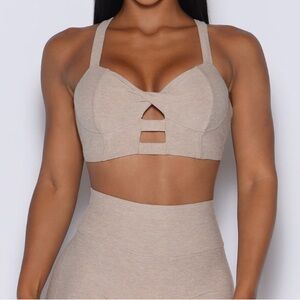 Bombshell Sportswear Core Bra Taupe M NWT